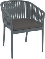 PORTOFINO ΜΑΞΙΛΑΡΙ ΚΑΘΙΣΜΑΤΟΣ DARK GREY 48X50X5εκ. - Image 2