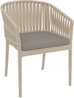 PORTOFINO ΜΑΞΙΛΑΡΙ ΚΑΘΙΣΜΑΤΟΣ LIGHT BROWN 48X50X5εκ. - Image 3