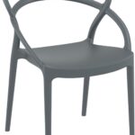 PIA DARK GREY ΚΑΡΕΚΛΑ ΠΟΛ/ΝΙΟΥ 54Χ56Χ82εκ.