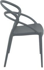 PIA DARK GREY ΚΑΡΕΚΛΑ ΠΟΛ/ΝΙΟΥ 54Χ56Χ82εκ. - Image 3