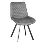 ALESIA S GREY ΥΦΑΣΜΑ ΚΑΡΕΚΛΑ ΜΕΤΑΛΛΙΚΗ 53X61X86εκ.