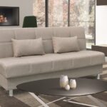 FELINA LIGHT BROWN ΥΦΑΣΜΑ 3ΘΕΣΙΟΣ ΚΑΝΑΠΕΣ/ΚΡΕΒΑΤΙ ΜΕ ΑΠΟΘ.ΧΩΡΟ 182X90X80εκ.