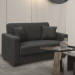 ROVER BLACK ΥΦΑΣΜΑ 2ΘΕΣΙΟΣ ΚΑΝΑΠΕΣ/ΚΡΕΒΑΤΙ ΜΕ ΑΠΟΘ.ΧΩΡΟ 150Χ80Χ75εκ.