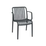 PARMA-S DARK GREY ΠΟΛΥΘΡΟΝΑ ΠΟΛ/ΝΙΟΥ 56X56X79εκ.