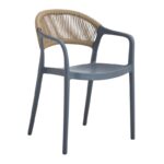 BERY DARK GREY ΠΟΛΥΘΡΟΝΑ ΠΟΛ/ΝΙΟΥ 57X54X81εκ.