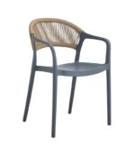 BERY DARK GREY ΠΟΛΥΘΡΟΝΑ ΠΟΛ/ΝΙΟΥ 57X54X81εκ.