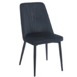 OLIVIA BLACK VELVET ΥΦΑΣΜΑ ΚΑΡΕΚΛΑ ΜΕΤΑΛΛΙΚΗ 46(59)X58X85εκ.