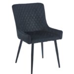 VANESA BLACK VELVET ΥΦΑΣΜΑ ΚΑΡΕΚΛΑ ΜΕΤΑΛΛΙΚΗ 46X62X86εκ.