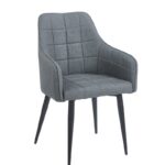 CAMERON GREY ΥΦΑΣΜΑ ΠΟΛΥΘΡΟΝΑ ΜΕΤΑΛΛΙΚΗ 58X56X87εκ.