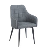 CAMERON GREY ΥΦΑΣΜΑ ΠΟΛΥΘΡΟΝΑ ΜΕΤΑΛΛΙΚΗ 58X56X87εκ.