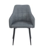 CAMERON GREY ΥΦΑΣΜΑ ΠΟΛΥΘΡΟΝΑ ΜΕΤΑΛΛΙΚΗ 58X56X87εκ. - Image 2