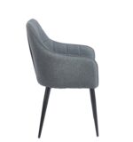 CAMERON GREY ΥΦΑΣΜΑ ΠΟΛΥΘΡΟΝΑ ΜΕΤΑΛΛΙΚΗ 58X56X87εκ. - Image 3