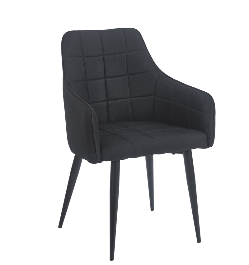 0012799 CAMERON BLACK ΥΦΑΣΜΑ ΠΟΛΥΘΡΟΝΑ ΜΕΤΑΛΛΙΚΗ 58X56X87εκ. - Image 1