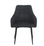 CAMERON BLACK ΥΦΑΣΜΑ ΠΟΛΥΘΡΟΝΑ ΜΕΤΑΛΛΙΚΗ 58X56X87εκ. - Image 2