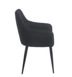 CAMERON BLACK ΥΦΑΣΜΑ ΠΟΛΥΘΡΟΝΑ ΜΕΤΑΛΛΙΚΗ 58X56X87εκ. - Image 3