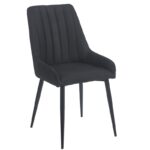 JULIA BLACK ΥΦΑΣΜΑ ΚΑΡΕΚΛΑ ΜΕΤΑΛΛΙΚΗ 49(56)Χ59Χ90εκ.