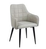 CAMERON L. BEIGE ΥΦΑΣΜΑ ΠΟΛΥΘΡΟΝΑ ΜΕΤΑΛΛΙΚΗ 58X56X87εκ.