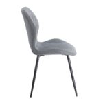 DYLAN GREY ΥΦΑΣΜΑ ΚΑΡΕΚΛΑ ΜΕΤΑΛΛΙΚΗ 48X53X74εκ. - Image 3
