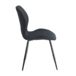 DYLAN BLACK ΥΦΑΣΜΑ ΚΑΡΕΚΛΑ ΜΕΤΑΛΛΙΚΗ 48X53X74εκ. - Image 3