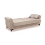 LENA LIGHT BROWN ΥΦΑΣΜΑ 3ΘΕΣΙΟΣ ΚΑΝΑΠΕΣ/ΚΡΕΒΑΤΙ ΜΕ ΑΠΟΘ.ΧΩΡΟ 210X80X75εκ. - Image 3