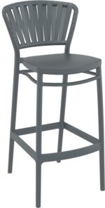 PORTOFINO 75εκ. ΣΚΑΜΠΟ DARK GREY ΠΟΛ/ΝΙΟΥ 48X52X106εκ.