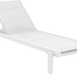 CASABLANCA ΞΑΠΛΩΣΤΡΑ WHITE/WHITE ΑΛΟΥΜ-ΠΟΛ/ΝΙΟΥ 74X190X31εκ.