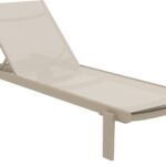 CASABLANCA ΞΑΠΛΩΣΤΡΑ TAUPE/TAUPE ΑΛΟΥΜ-ΠΟΛ/ΝΙΟΥ 74X190X31εκ.