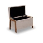 DALI ΣΚΑΜΠΟ VELVET BEIGE ΜΕ ΑΠΟΘ. ΧΩΡΟ 75X42X44εκ. - Image 2