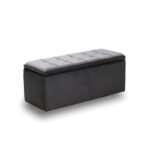 LIDO ΣΚΑΜΠΟ VELVET GREY ΜΕ ΑΠΟΘ. ΧΩΡΟ 101X41X42εκ.