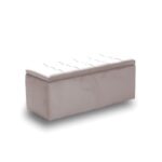 LIDO ΣΚΑΜΠΟ VELVET BEIGE ΜΕ ΑΠΟΘ. ΧΩΡΟ 101X41X42εκ.