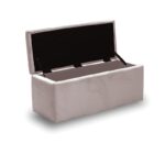 LIDO ΣΚΑΜΠΟ VELVET BEIGE ΜΕ ΑΠΟΘ. ΧΩΡΟ 101X41X42εκ. - Image 2