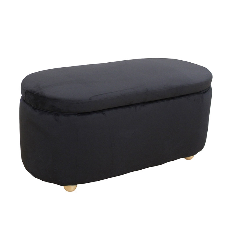 0013170 FOSTER ΣΚΑΜΠΟ VELVET BLACK ΜΕ ΑΠΟΘ. ΧΩΡΟ 99Χ45X45εκ. - Image 1