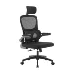 A9935 ΜΑΥΡΟ MESH ΚΑΡΕΚΛΑ ΓΡΑΦΕΙΟΥ 62Χ64Χ42-114/52-125εκ.