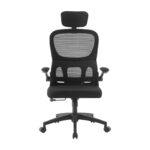 A9935 ΜΑΥΡΟ MESH ΚΑΡΕΚΛΑ ΓΡΑΦΕΙΟΥ 62Χ64Χ42-114/52-125εκ. - Image 2