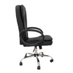 A9938 ΜΑΥΡΟ PVC ΠΟΛΥΘΡΟΝΑ ΓΡΑΦΕΙΟΥ 67Χ65Χ52-112/62-121εκ. - Image 2