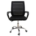 A900 ΜΑΥΡΟ MESH ΠΟΛΥΘΡΟΝΑ ΓΡΑΦΕΙΟΥ 63Χ51Χ43-89/53-99εκ. - Image 2