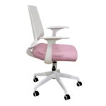 A1150-W ΛΕΥΚΟ/ΡΟΖ ΥΦΑΣΜΑ ΠΟΛΥΘΡΟΝΑ ΓΡΑΦΕΙΟΥ 63Χ55Χ49-92/56-100εκ. - Image 3