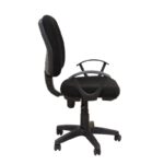 BS750 ΜΑΥΡΟ ΥΦΑΣΜΑ ΠΟΛΥΘΡΟΝΑ ΓΡΑΦΕΙΟΥ 64X56X41-90/51-98εκ. - Image 2