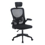 A9945 ΜΑΥΡO MESH ΠΟΛΥΘΡΟΝΑ ΓΡΑΦΕΙΟΥ 59X60X46-113/56-126εκ.