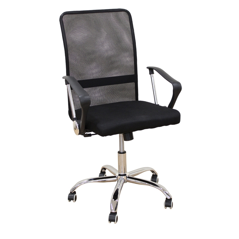 0013313 A9946 ΜΑΥΡΟ MESH ΠΟΛΥΘΡΟΝΑ ΓΡΑΦΕΙΟΥ 59Χ60Χ46-100/56-110εκ. - Image 1