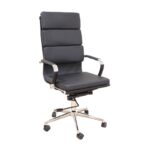 A9944 ΜΑΥΡΟ PU ΠΟΛΥΘΡΟΝΑ ΓΡΑΦΕΙΟΥ 55X60X51-115/61-125εκ.