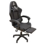 A9950 ΜΑΥΡΟ PVC ΠΟΛΥΘΡΟΝΑ GAMING/ΜΕ ΥΠΟΠΟΔΙΟ 61Χ62Χ45-118/54-127εκ. - Image 3