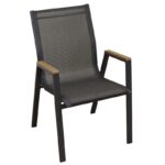 SELBY SET ΤΡΑΠΕΖΑΡΙΑΣ 7ΤΜΧ ΑΝΘΡΑΚΙ 140Χ80εκ. - Image 2