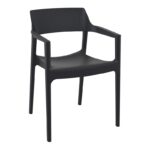 TULUM BLACK ΠΟΛΥΘΡΟΝΑ ΠΟΛ/ΝΙΟΥ 55X52X79εκ.