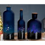 Διακοσμητικό ArteLibre Μπουκάλι Πόλη Φωτιζόμενο LED Πολύχρωμο Γυαλί 11x11x32cm Σε 3 Σχέδια - Image 2