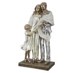 Διακοσμητικό ArteLibre Οικογένεια Ασημί/Λευκό Polyresin 8x15x26cm - Image 2