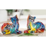 Διακοσμητικό ArteLibre Γάτα Πολύχρωμο Polyresin 8x16x13cm Σε 2 Σχέδια - Image 2