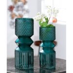 Βάζο ArteLibre Τιρκουάζ Γυαλί 30cm - Image 2
