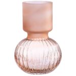 Βάζο ArteLibre Ροζ Γυαλί 17x17x25.5cm - Image 2