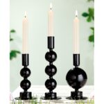 Κηροπήγιο ArteLibre Μαύρο Γυαλί 17cm - Image 2